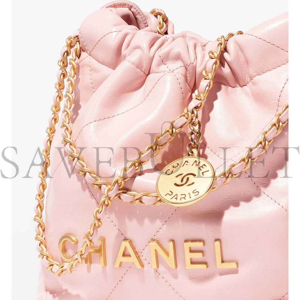 CHANEL 22 MINI HANDBAG AS3980 B08037 NN267 (20*19*6cm)